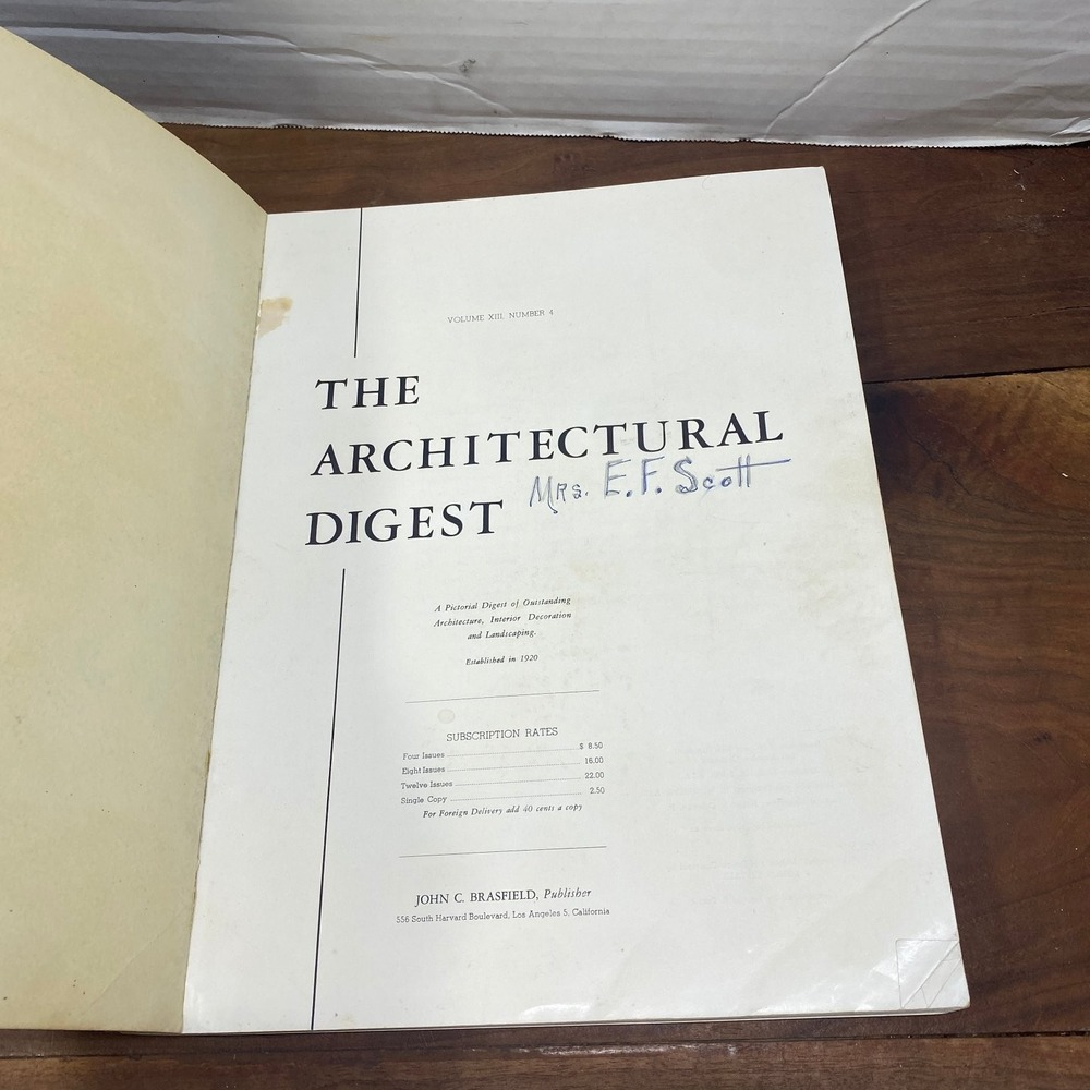 Architectural Digest Magazine Vol 12 No 4 Mid-Century Modern Interiors 1950s - Picture 3 of 6